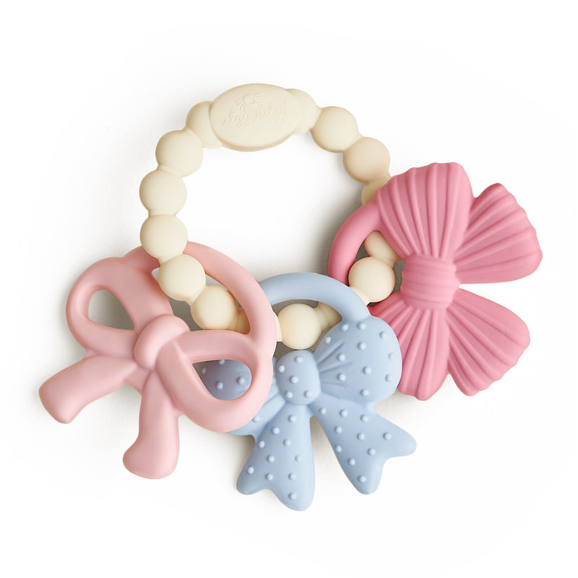 Bow silicone teether