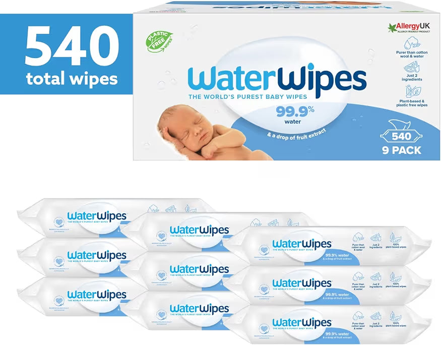WATER WIPES PACK OF 9 (540 WIPES)