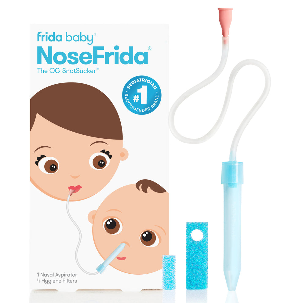 FRIDA BABY SNOT SUCKER WITH 24 HYGIENE FLITTERS REFILLS