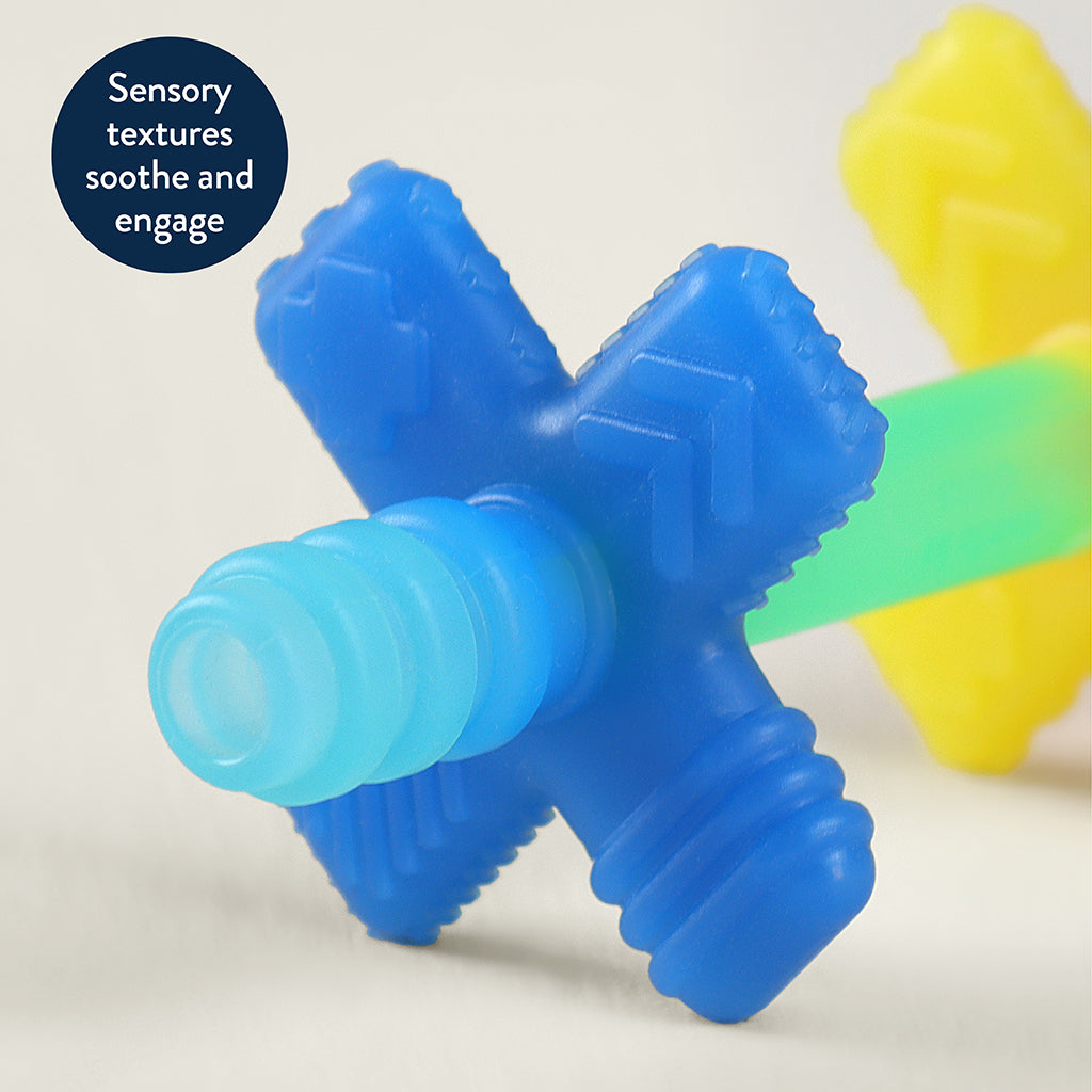 Teensy tube teether rainbow